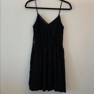 Zara little black dress with lace detailing